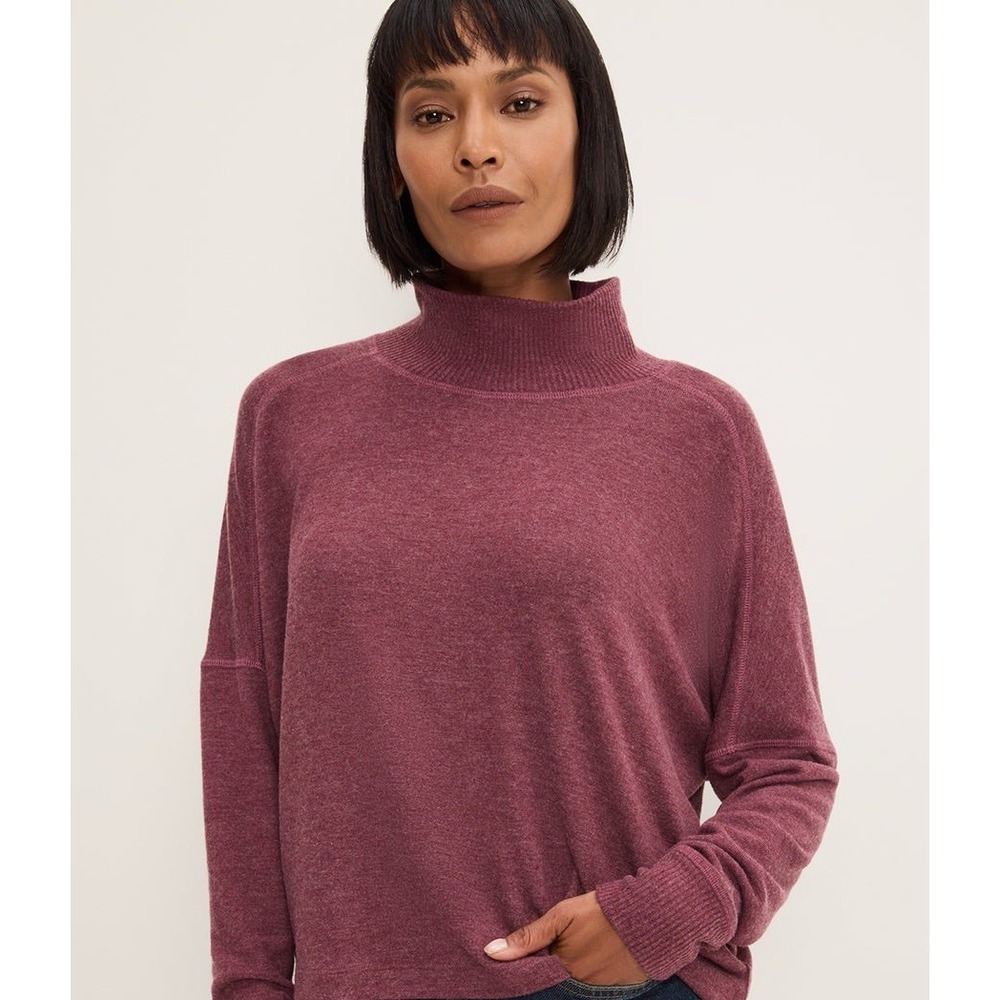 Michael Stars Frida Mock Neck Top Size XL